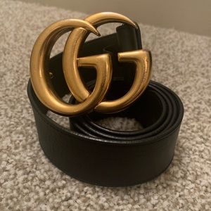 Gucci Double G leather Belt